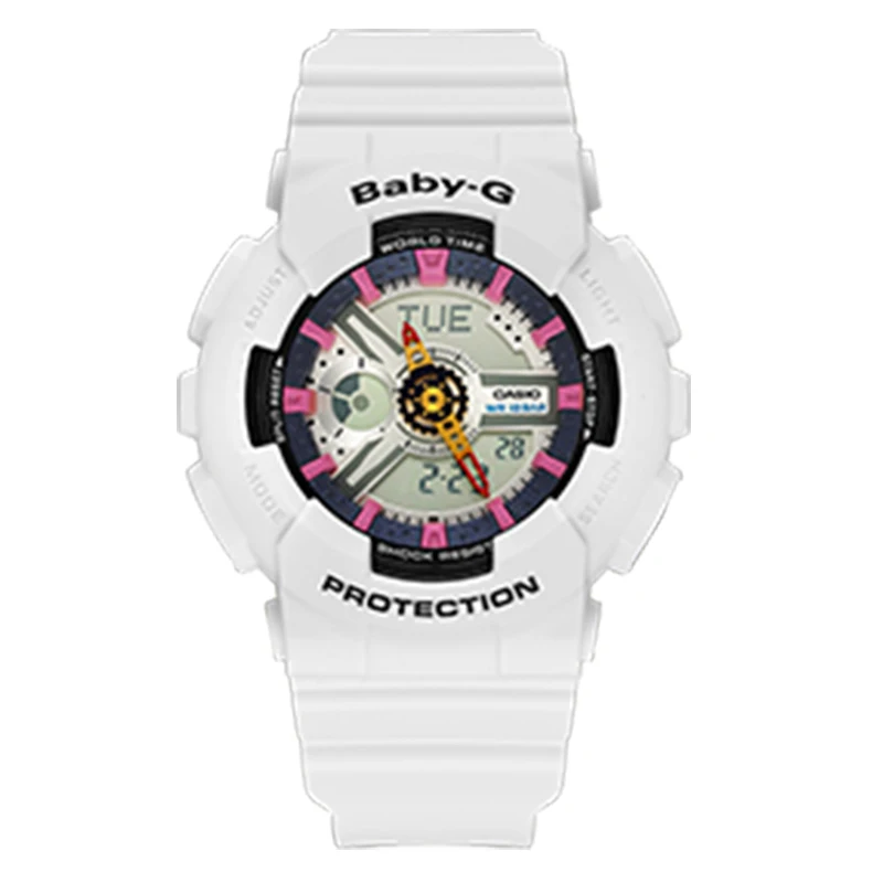 BA-110SN-7A CASIO Часы BABY-G серии женские наручные часы BA-110-1A водонепроницаемый светодиодный спортивные часы Relogio часы подарок высокое качество ударопрочный - Цвет: BA-110SN-7A
