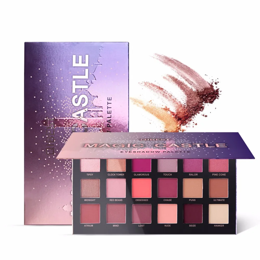 Brand new 18 Colors Shimmer Matte Eyeshadow Makeup Palette Waterproof High pigmently Metallic Nude Eye Shadow Make up Cosmetics |