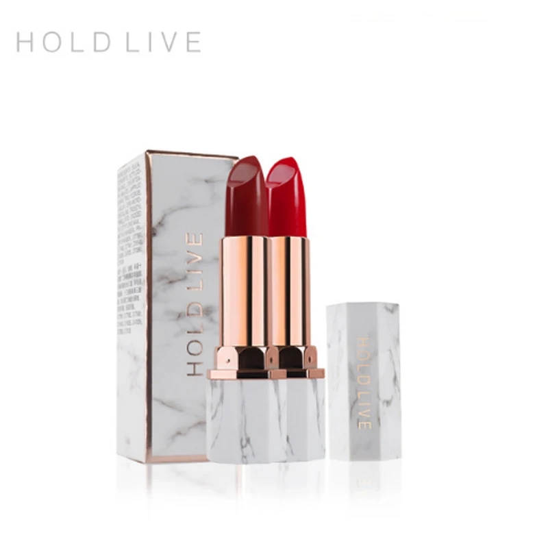 Брендовая мраморная губная помада HOLD LIVE гладкая очаровательная водостойкая 6