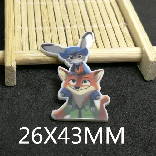 0597 10 шт./лот 31X32 мм мультфильм плоская смола - Цвет: 0597