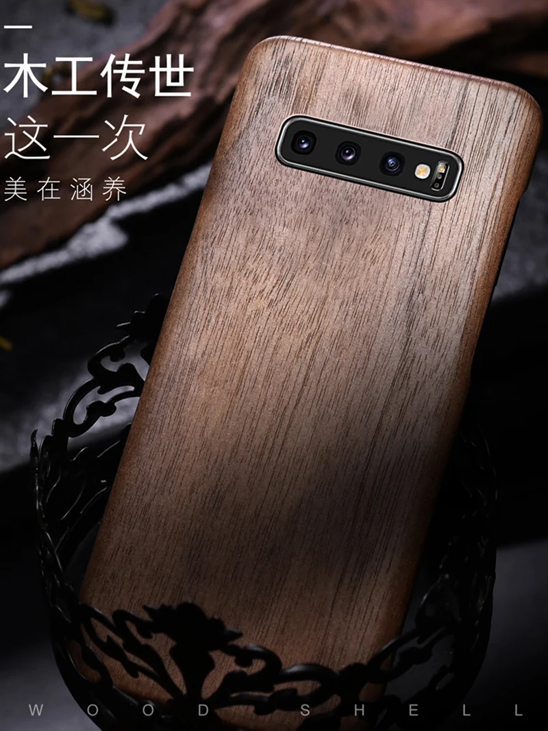 Чехол для телефона из натурального дерева Samsung S10 Plus S10plus S10e чехол