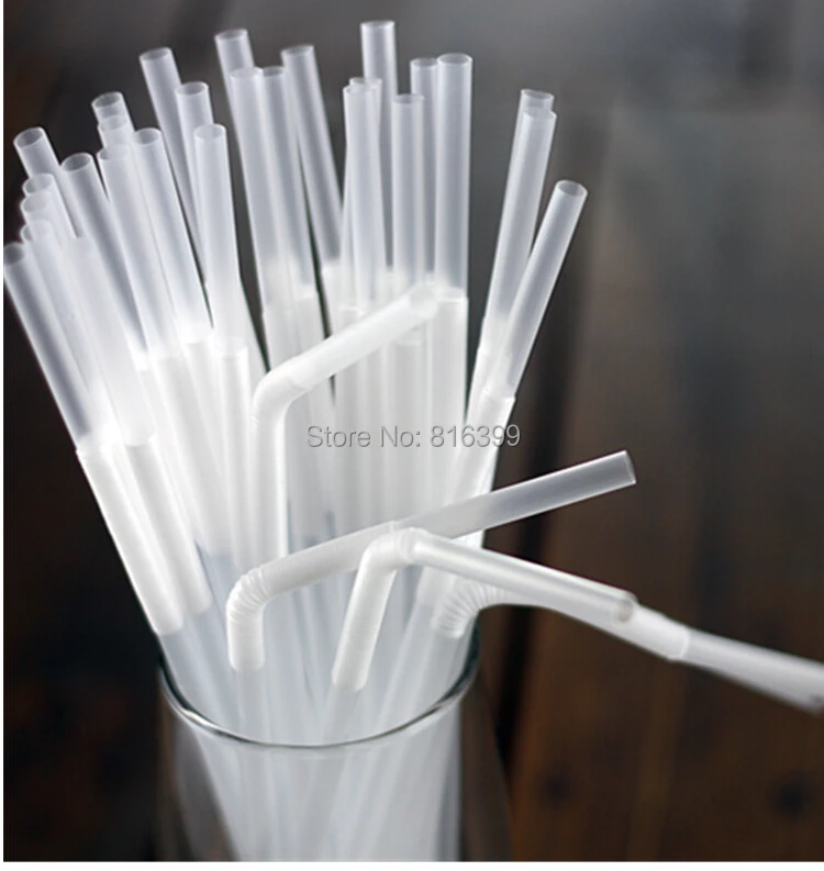 

free shipping 100pcs/lot Multicolour art straw black disposable straw white art straw juice straw