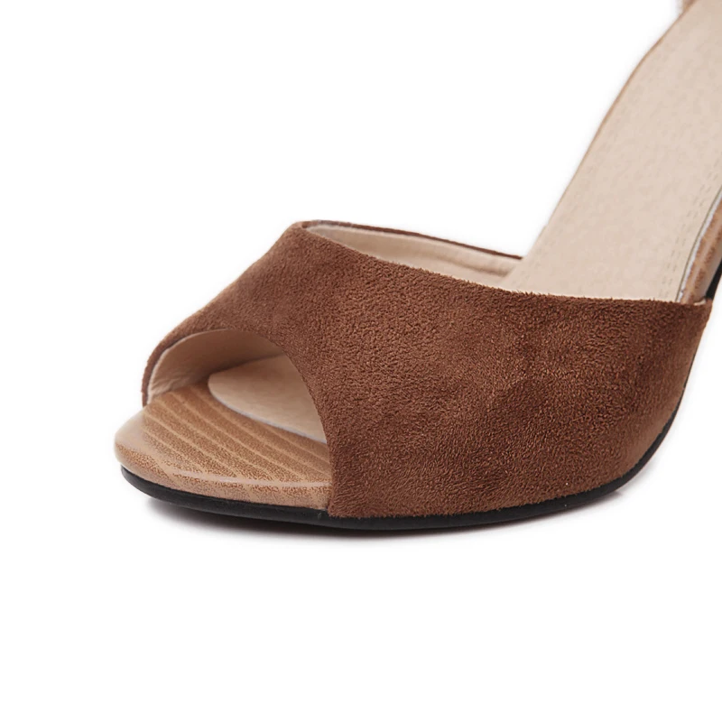 2020 новый корейский Стиль женская летняя обувь тонкий высокий каблук с открытым