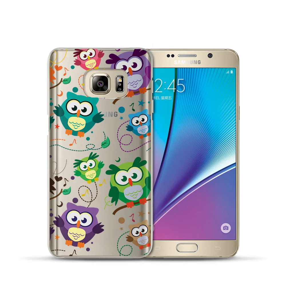 Fashion For Samsung Galaxy J3 J5 J7 A5 A3 2017 2016 2015 Prime S6 S7 Edge S8 S9Plus Owl Animal Phone Case Coque Cover Fundas |