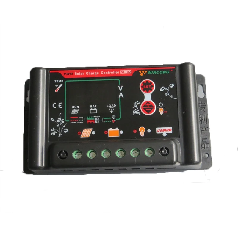 VS1024A EPSOLAR LCD 10A 12V 24V PWM Solar Charge Controller Regulator with Display multiple load control modes | Обустройство дома