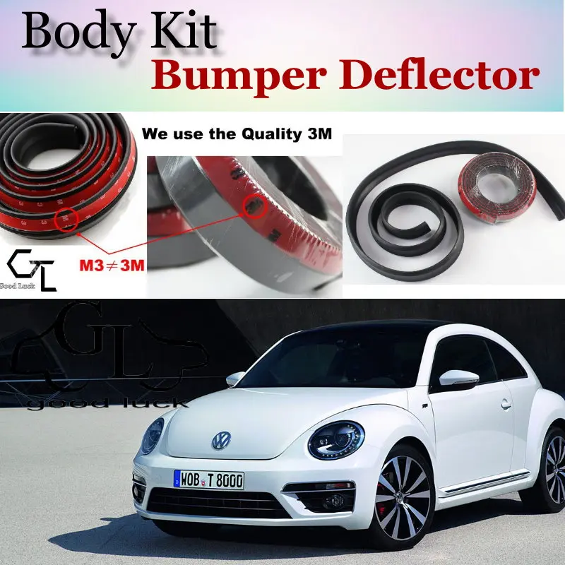 Дефлектор губ для бампера Volkswagen VW Beetle A5 передний спойлер комплект/полоса|spoiler for vw