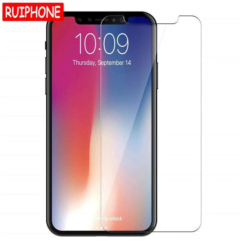 Прозрачное закаленное стекло для iPhone XR XS Max X 7 8 6 5 S 6S Plus Ten 10 5S SE 4 4S 5C ультратонкая