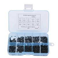 1000 pieces set m1 m1 2 m1 4 m1 7 mixed pa cross head micro screw round head self tapping electronic small wood screw kit