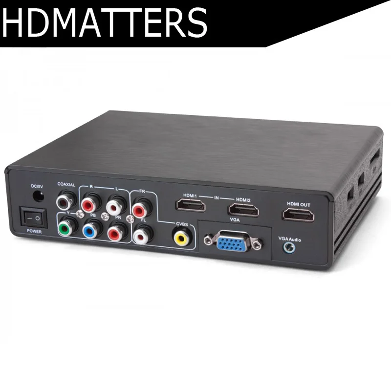 Смешанные входы HDMI конвертер 4 K скалер аудио экстрактор HDMI/VGA/компонент/AV к