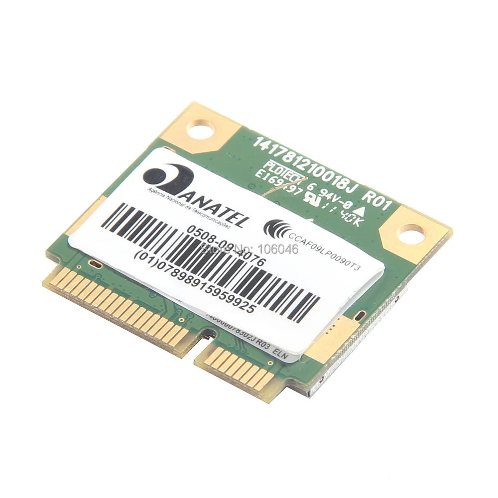 Realtek RTL8191se половина высота Mini Pci прибытие-e беспроводной wi-fi WLAN 802.11b / g n 2.4 ГГц 150 Мбит