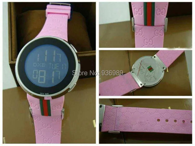 Hot RUBBER BAND Pink PVD MEN'S WATCH YA114207 with original box | Наручные часы