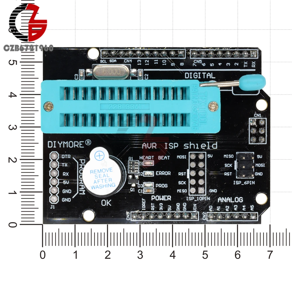AVR ISP щит сжигания Bootloader программист Плата расширения для Arduino UNO R3|Детали и