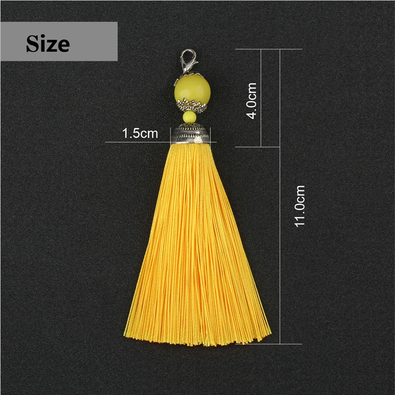 Оптовая продажа 100 шт./лот шелковая кисточка аксессуары ручной работы для