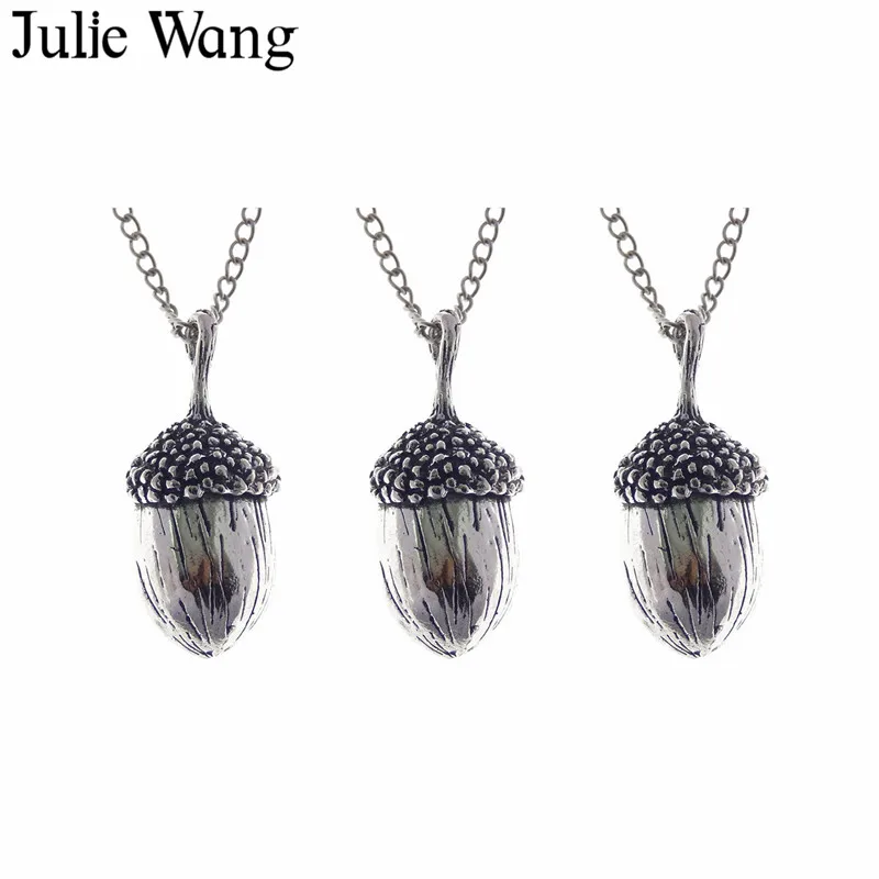 Julie Wang 1 шт. винтажное длинное ожерелье из сплава в виде большого желудка