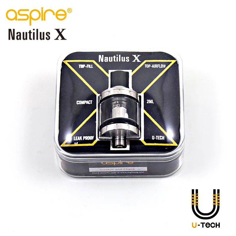 E Cigarette Atomizer Aspire Nautilus X Vape Tank 2ml Capacity with 1.5 ohm/1.8 ohm U-Tech Coil Electronic | Электроника