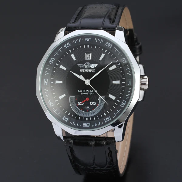 WINNER классический мужской футляр для часов из сплава автоматический механический