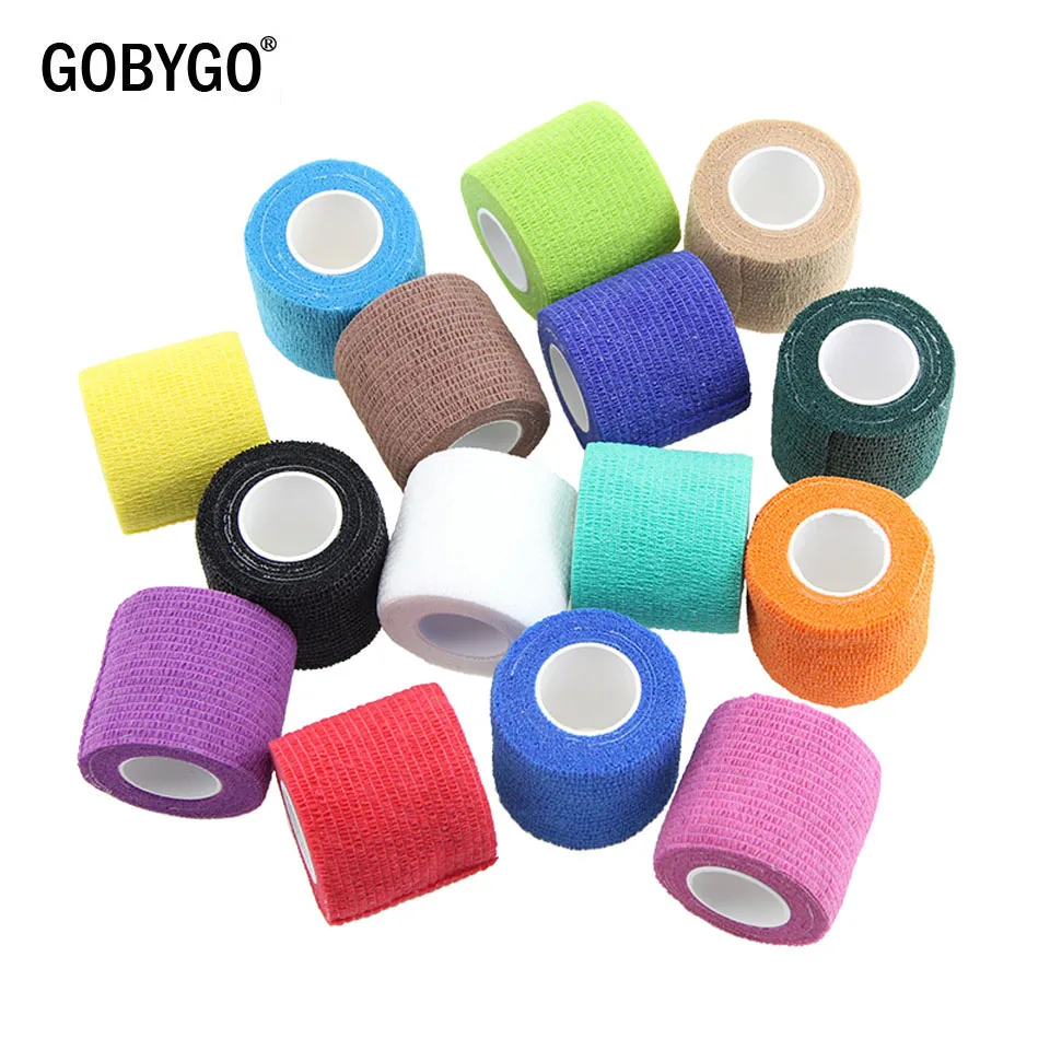 Самоклеящаяся эластичная бандажная лента GOBYGO 5 см * 450 из нетканого материала