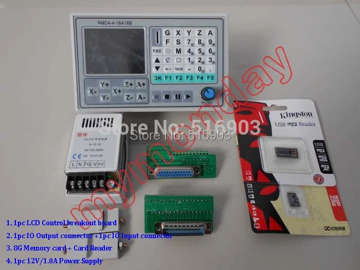 Бесплатная доставка 50 кГц ЧПУ 4 осевое автономное управление ler доска для резки