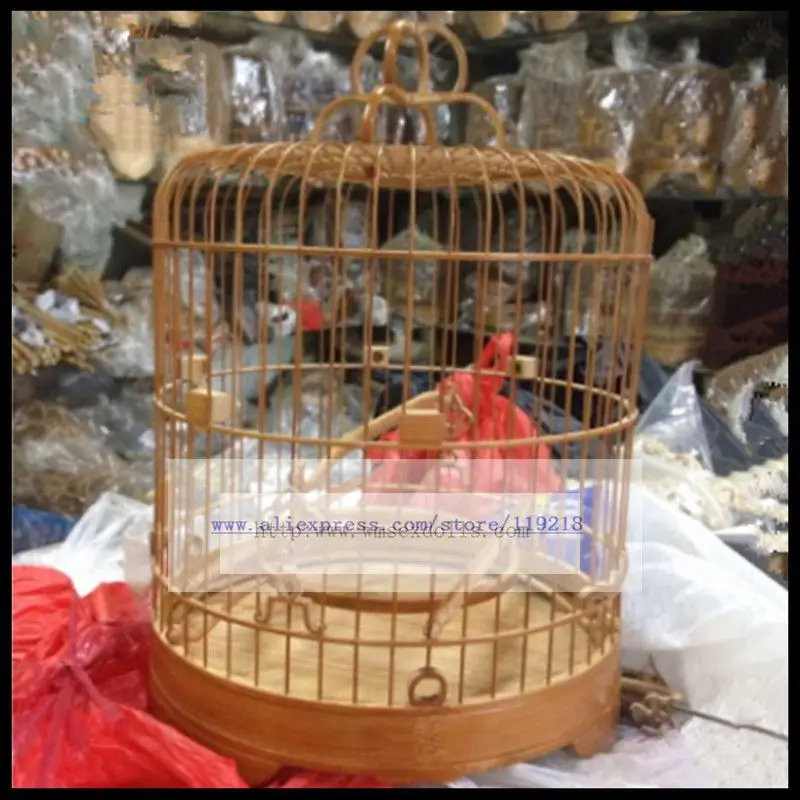 Embroidered Eye Golden Blue Yellow Bean Bird Cage(48 52 Branch)