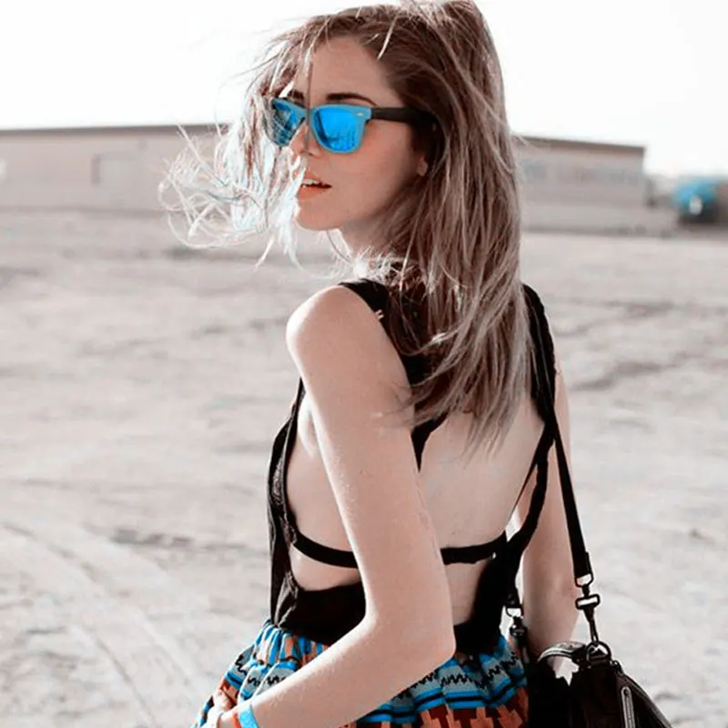 

Q Fashion Mirror Folding Glasses Men Goggles Women Eyewear Foldable Sunglasses Brand Design Sunglasses Folded UV400