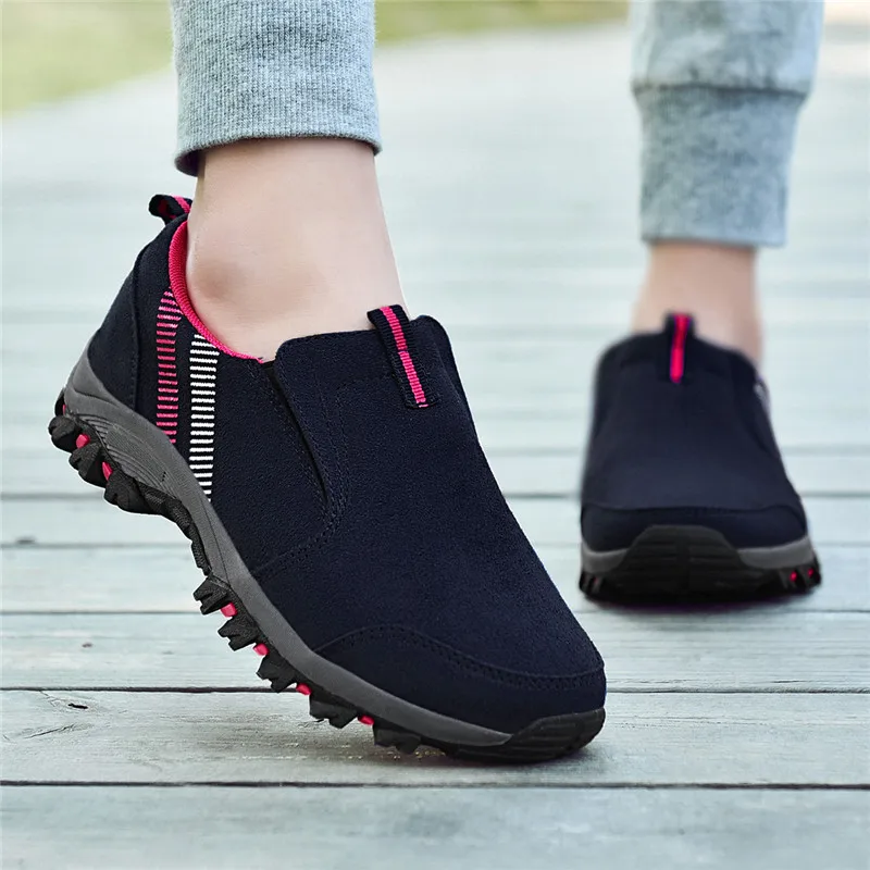 

MAISMODA 2019 Walking Shoes for Men Women Slip On Outdoor Trekking Jogging Sneakers Breathable Couples High Quality YL591