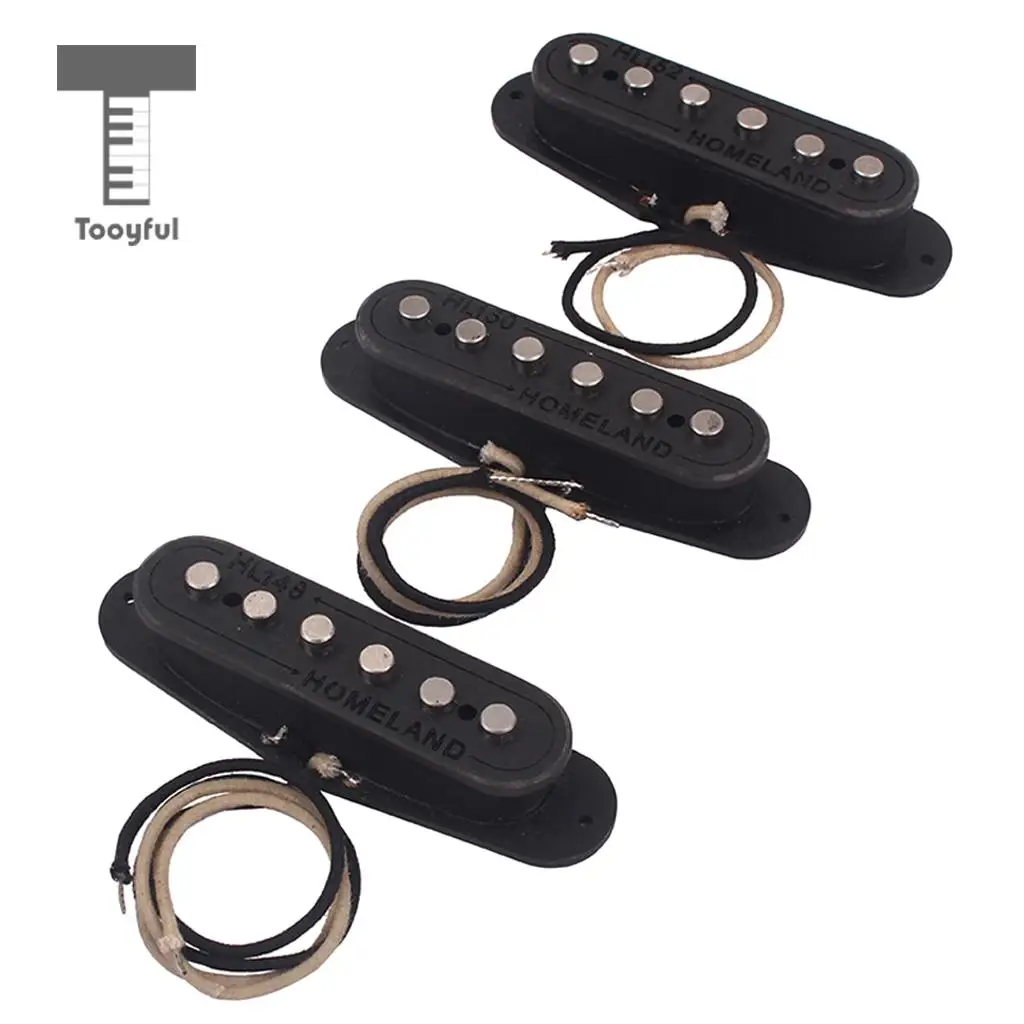 

Tooyful 3 шт., SSS пикап, фотоаксессуары для гитары Strat Stratocaster ST Box, аксессуары для гитары с ручной обмоткой