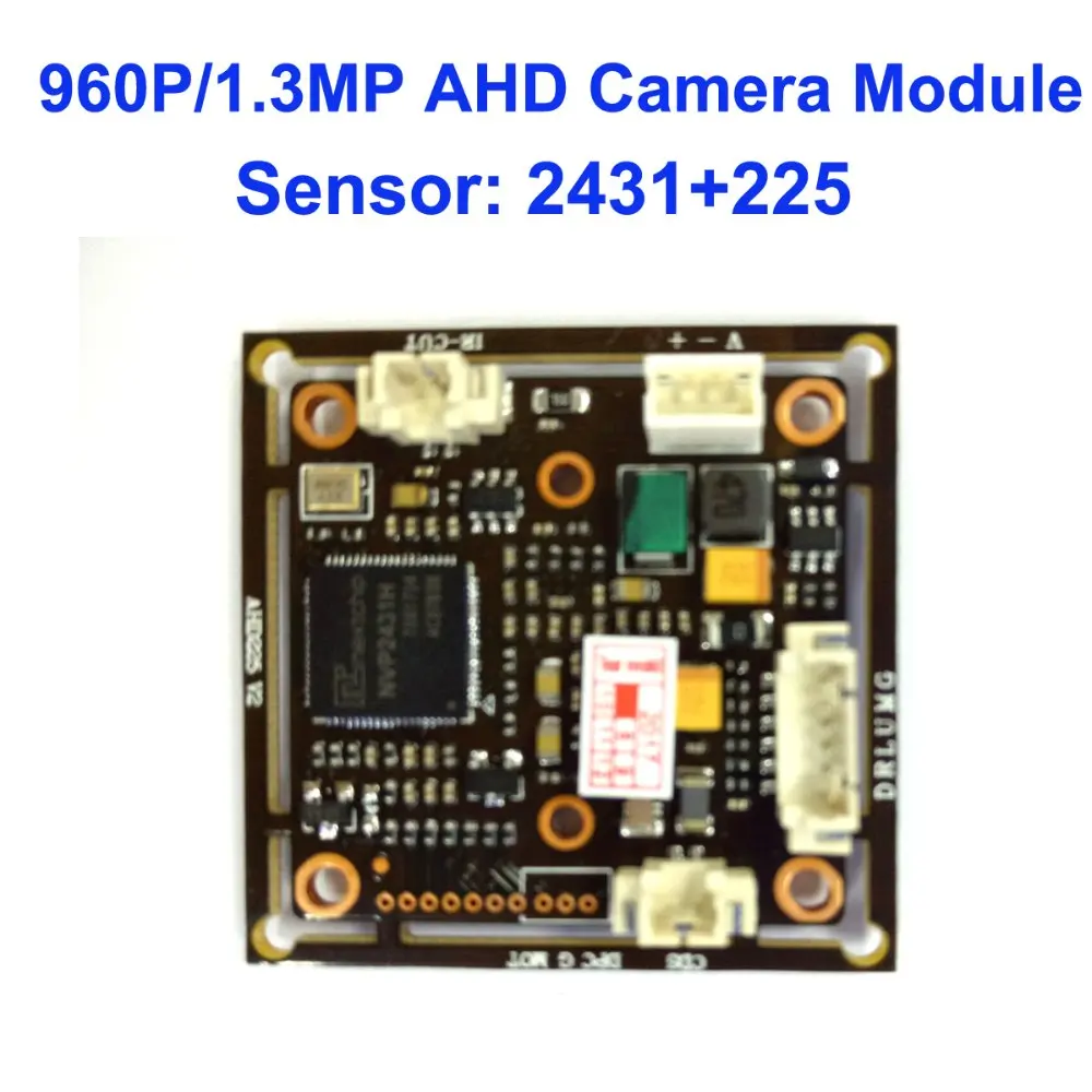 CNDST мини квадратный HD AHD 960P 1.3MP модуль камеры Sony NVP2431H + IMX225 32*38 мм w/OSD Мини плата