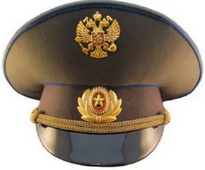Россия, СССР, кепка, значок на лацкане, на булавке, винтажный античный классический ретро металлический значок, армейская сувенирная коллекция, двуглавый орел, эмблема