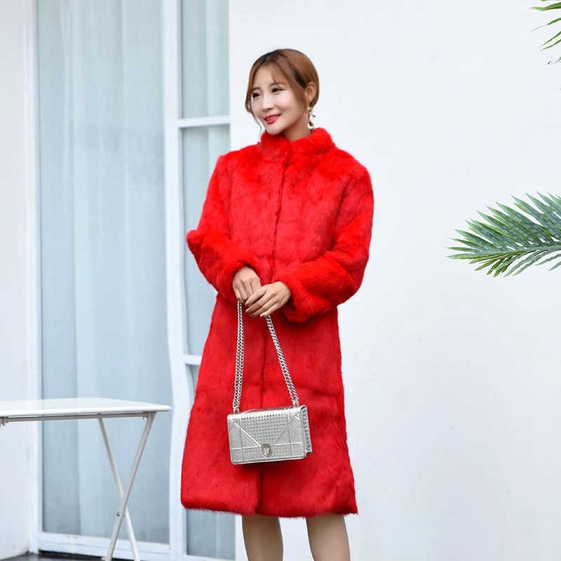 Зимние куртки длинные толстые пальто женская модель 2018 женское меховое куртка из