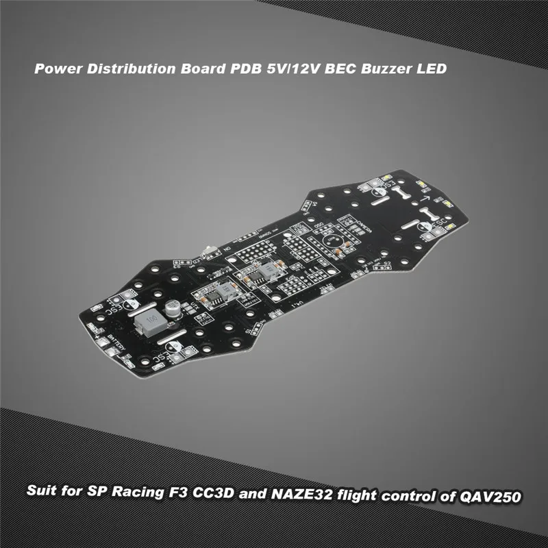 5 В 12 BEC зуммер светодиодный Мощность распределительный щит PDB печатной платы OSD