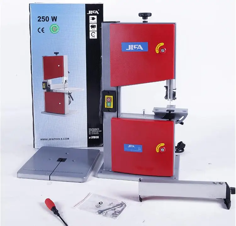 JFB-08 Model Multi-function Woodworking Band-sawing Machine,250W DIY Hobby Model Crafts Cutting Saw Table Woodworking Jig Saw
