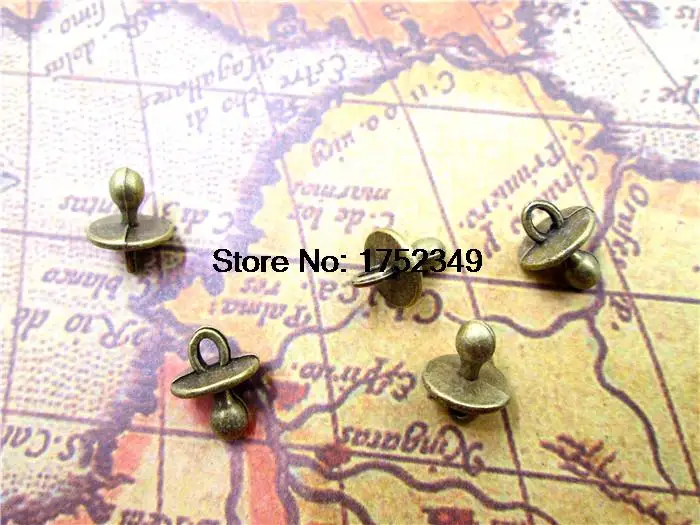 Подвески для соски-пустышки Античные тибетские серебряные подвески 3D 13x10 мм 25 шт.