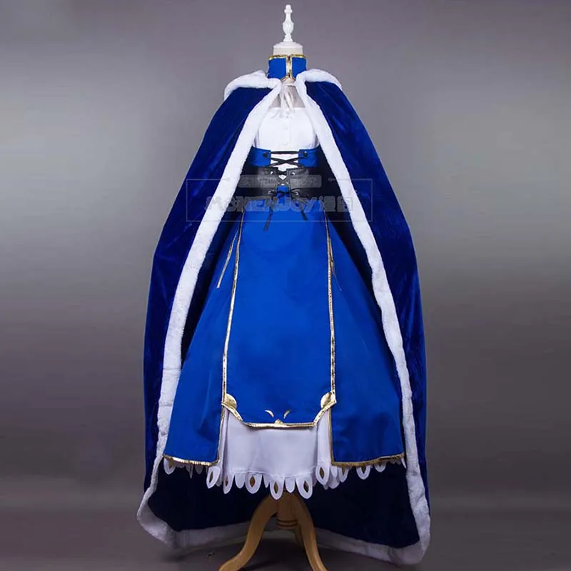 

Костюм Сабли для косплея FGO Fate/Extella Saber, сине-белое платье Arturia Pendragon, униформа для карнавала на Хэллоуин