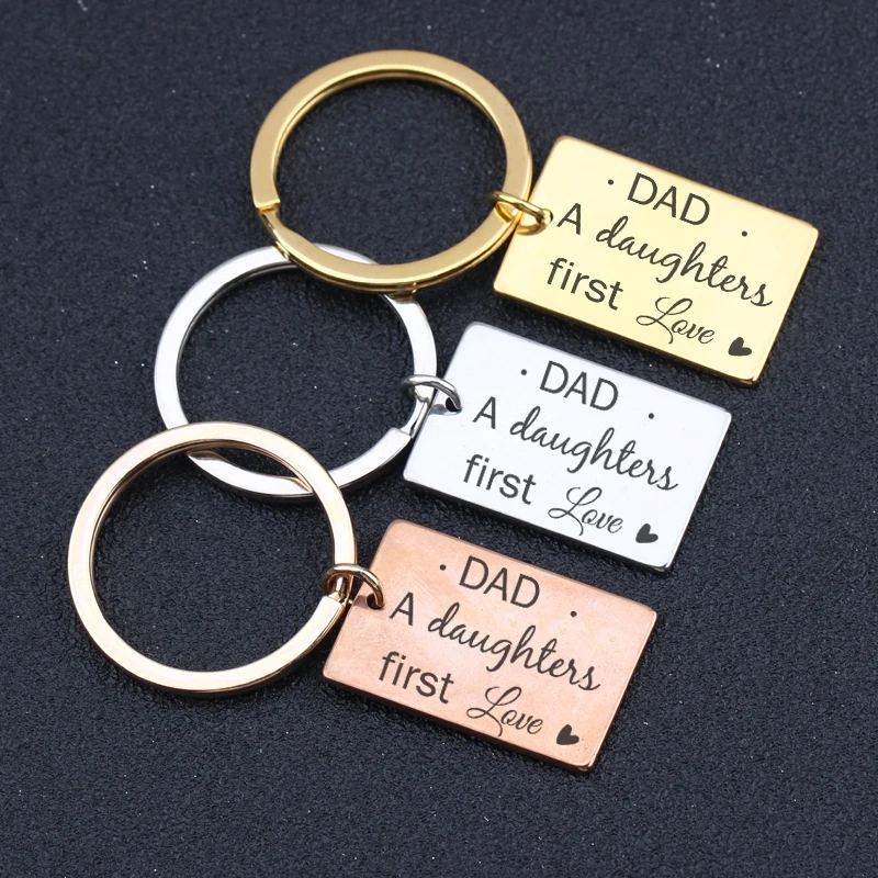 От дочки подарок Отец дочь во-первых брелок &quotлюбовь&quot для Father's Day Мода