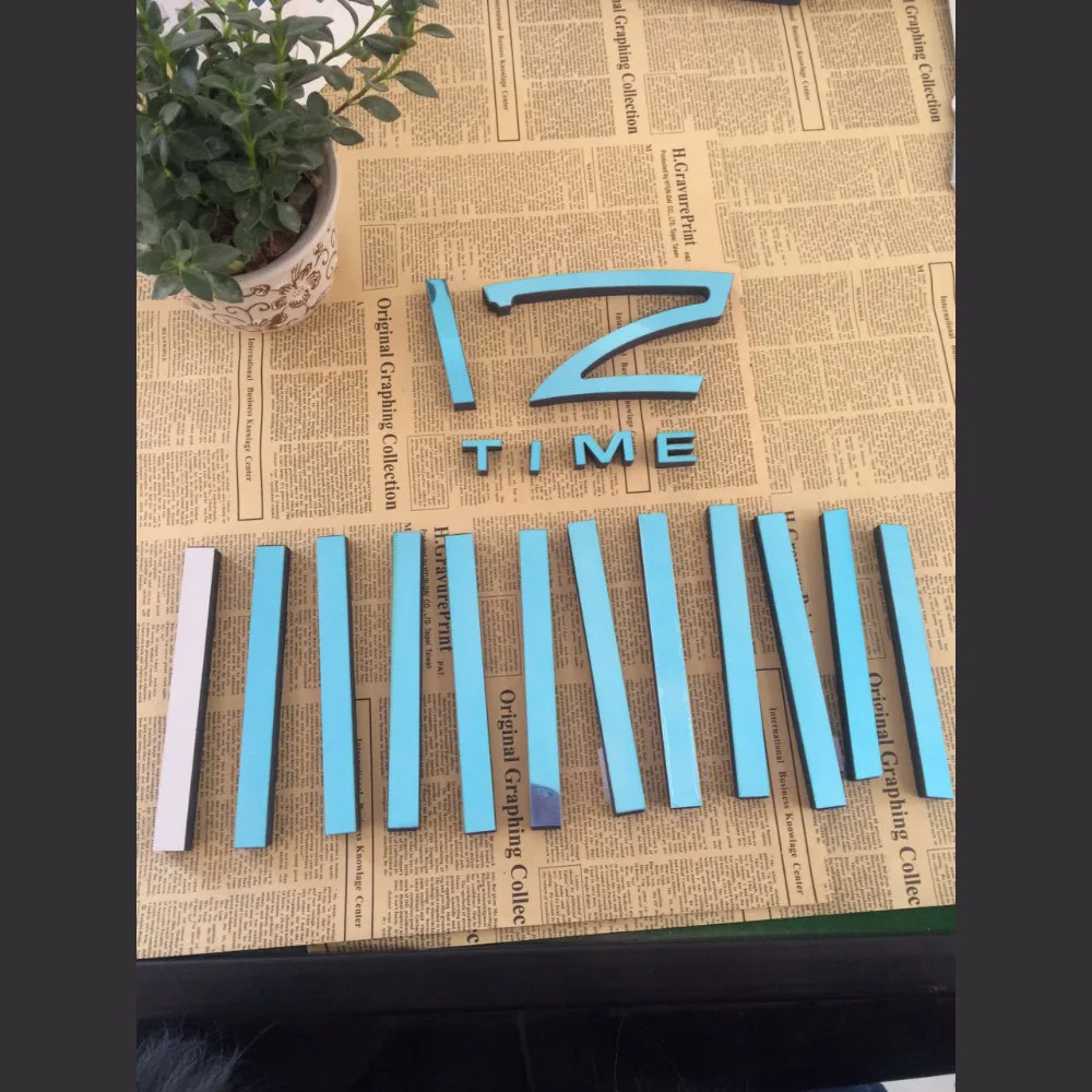 Настенные часы акриловые обои самоклеящиеся цифровые настенные домашние | Дом и