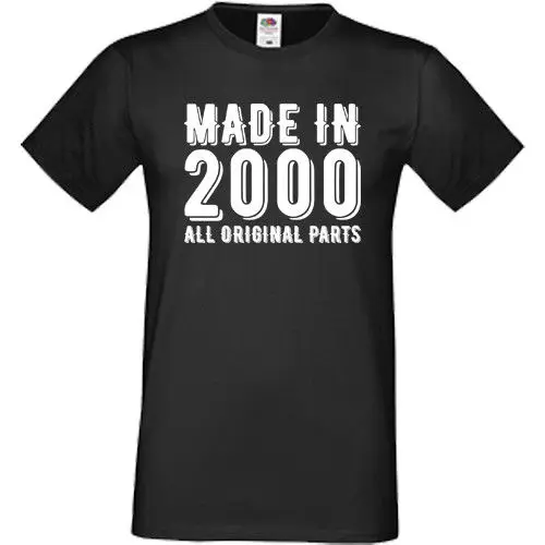 Сделано в 2000 году все оригинальные части футболки Sofspun 18 подарок на день рождения