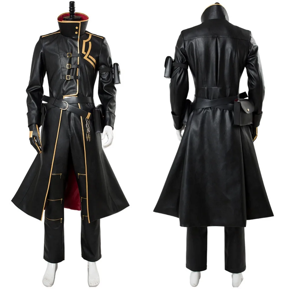Fate Grand Order Косплей гилганеш косплей костюм черный наряд плащ Униформа концепция
