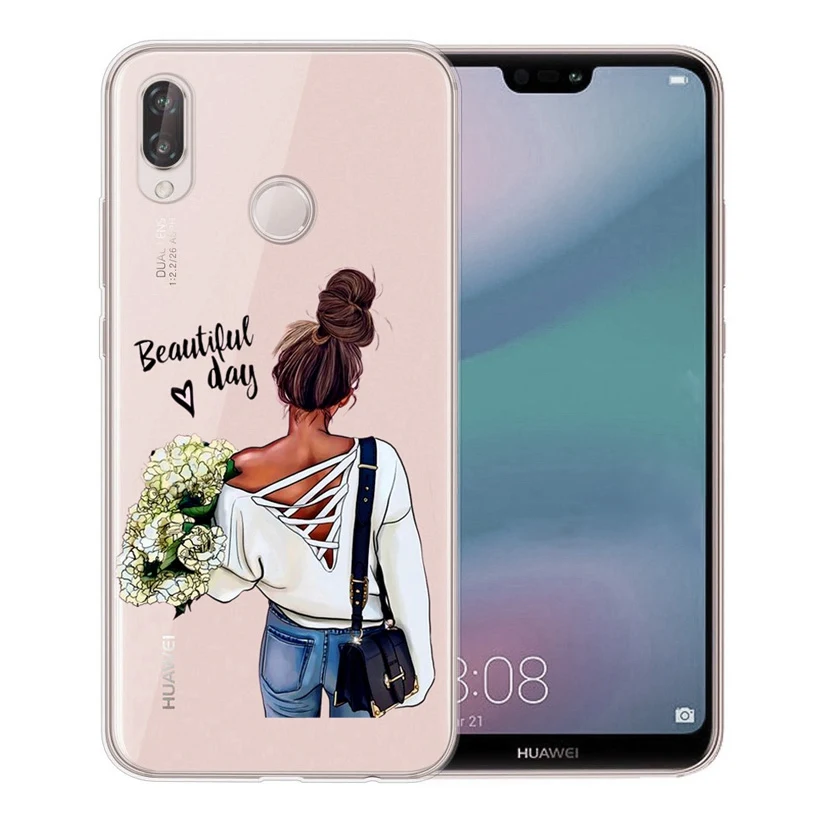 Чехол для Huawei Honor 7A 8A 8X 8C 9 10 Mate 20 P9 P10 lite/P8 Lite Y5 II Nova 3 Мягкая Краска волос маленьких