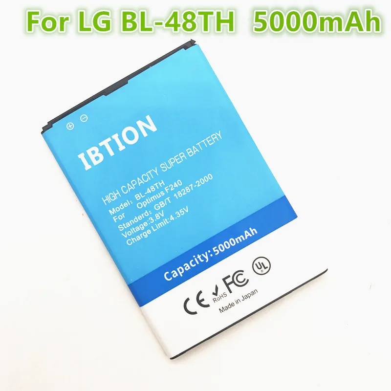 Ibtion 5000 мА/ч BL 48TH Батарея для LG Optimus G Pro F240 F240K F240L F240S E988 E986 E985 E980 F310 D684 BL48TH