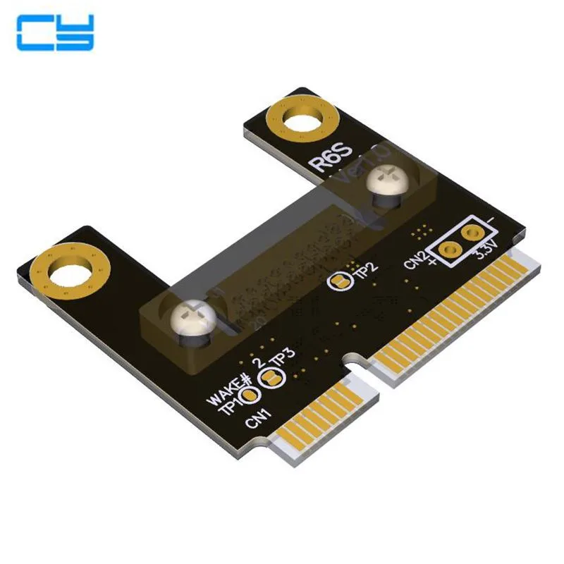 Riser mPCIe Mini PCIe половинный WAN WiFi Для 16x PCI E x16 адаптер карты правый левый локоть 128G/bps