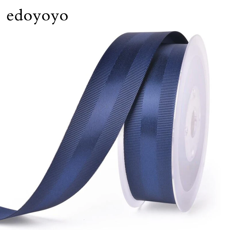 Edoyoyo 5 ярдов/Лот 16 мм/25 мм/38 мм ребро атласная лента DIY Grosgrain лента для дня рождения свадебные повязки Grosgrain лента женская мягкая филе