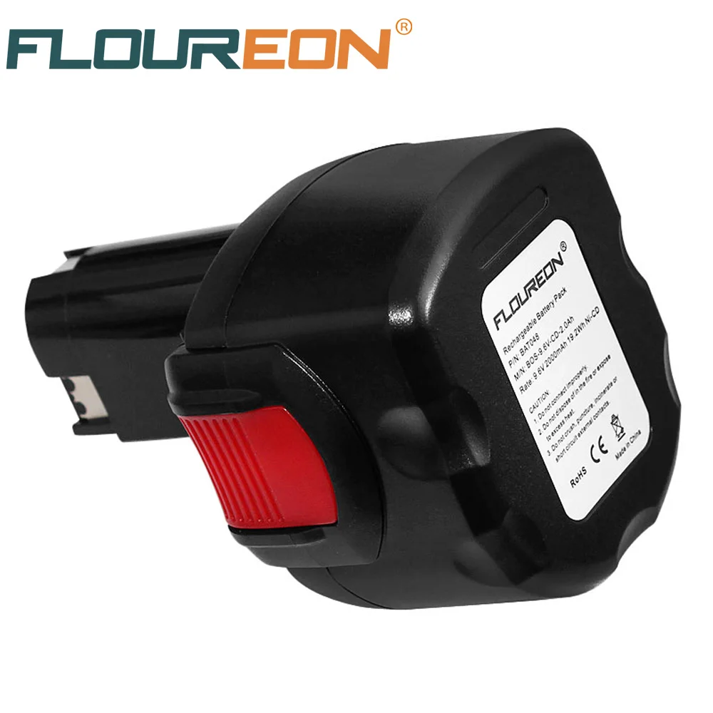 FLOUREON BAT048 9 6 V 2000mAh аккумуляторная батарея электроинструменты батареи для Bosch Drill PSR