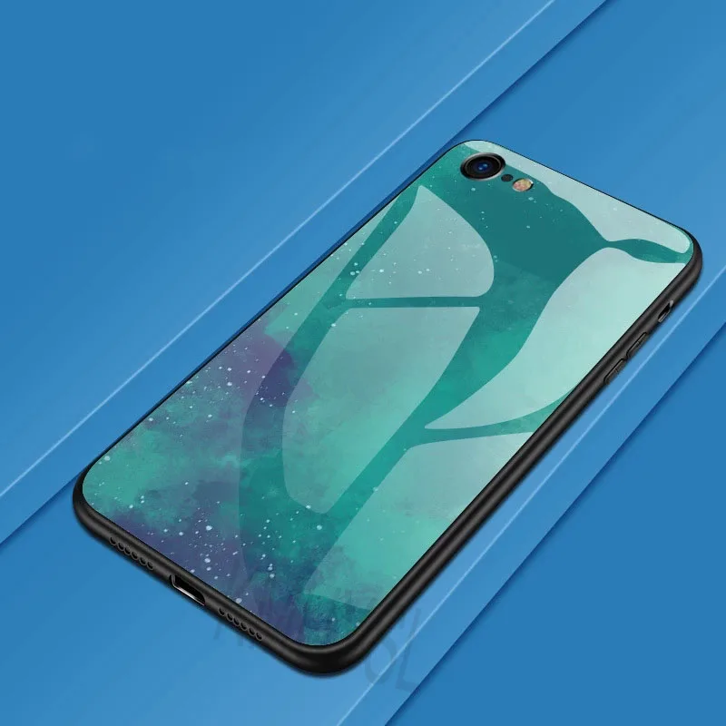 9 Роскошные Стекло чехол для samsung Galaxy S10 S9 S8 плюс S10E A6 A7 A8 A9 ТПУ+ Стекло задняя крышка для M10 M20 A10 A30 A40 A50 A70 - Цвет: 9