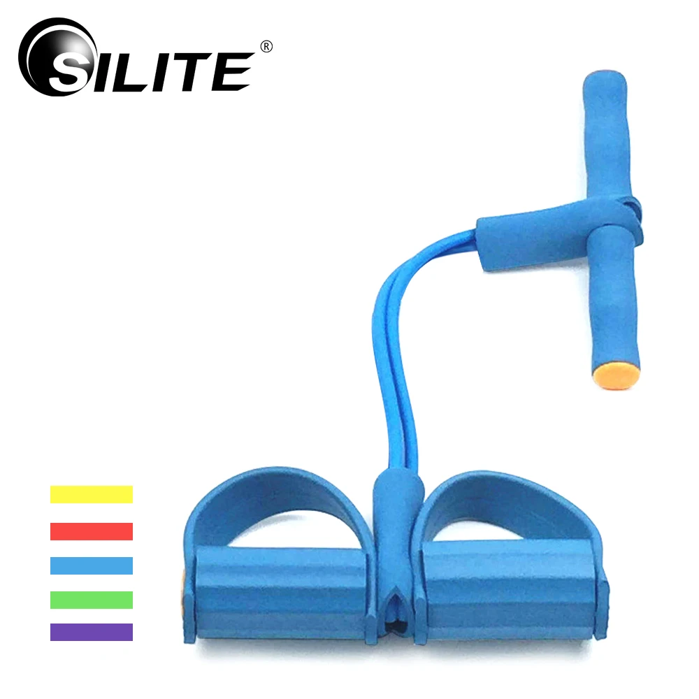SILITE Диапазоны сопротивления ног Expander тянуть веревку Фитнес оборудование педали