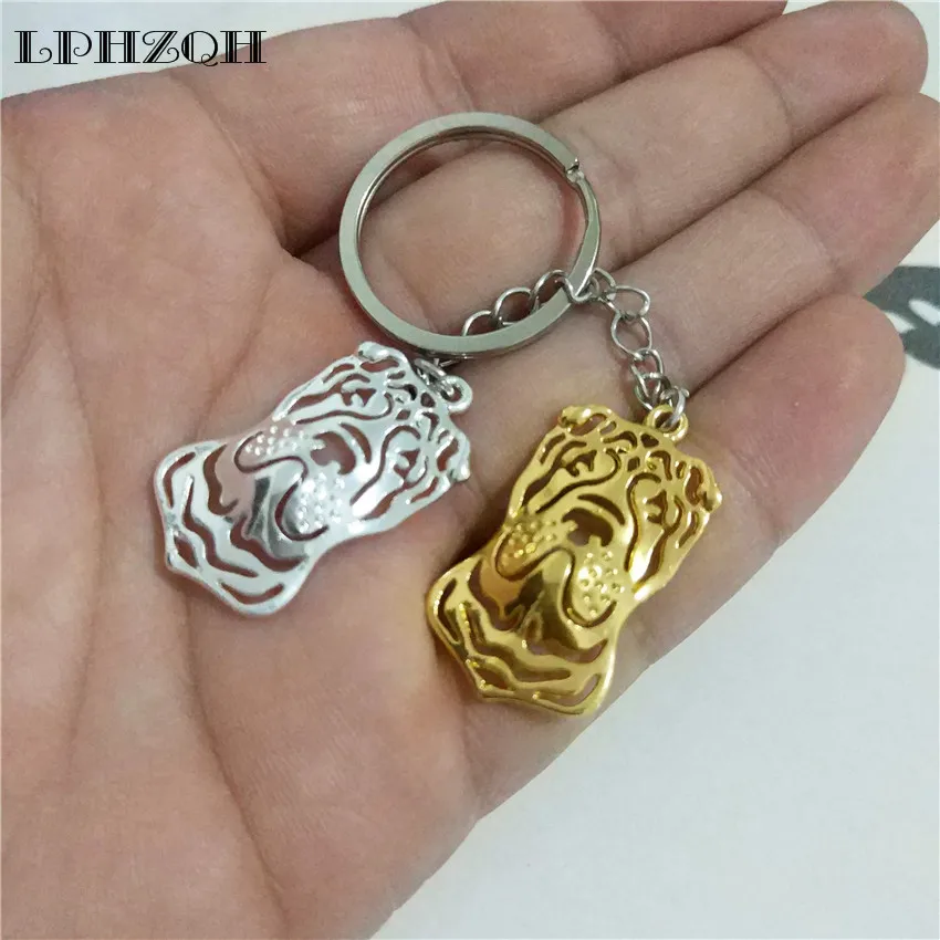 LPHZQH Fashion Trendy Dog Jewelry Car Key Chain Chinese Shar Pei Bag Charm Pendant Accessories Gift Keyring Popular | Украшения и