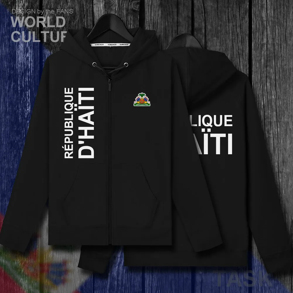 Толстовка haitянская Hayti Ayiti Мужская Флисовая свитшот зимний кардиган на молнии