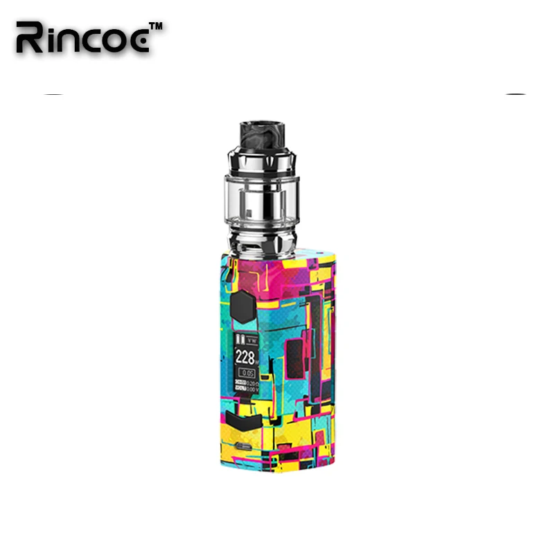 Новейший комплект Rincoe Manto S Mesh 228 Вт набор box mod с 6 мл Metis Mix Tank питание от двух 18650 vs thor
