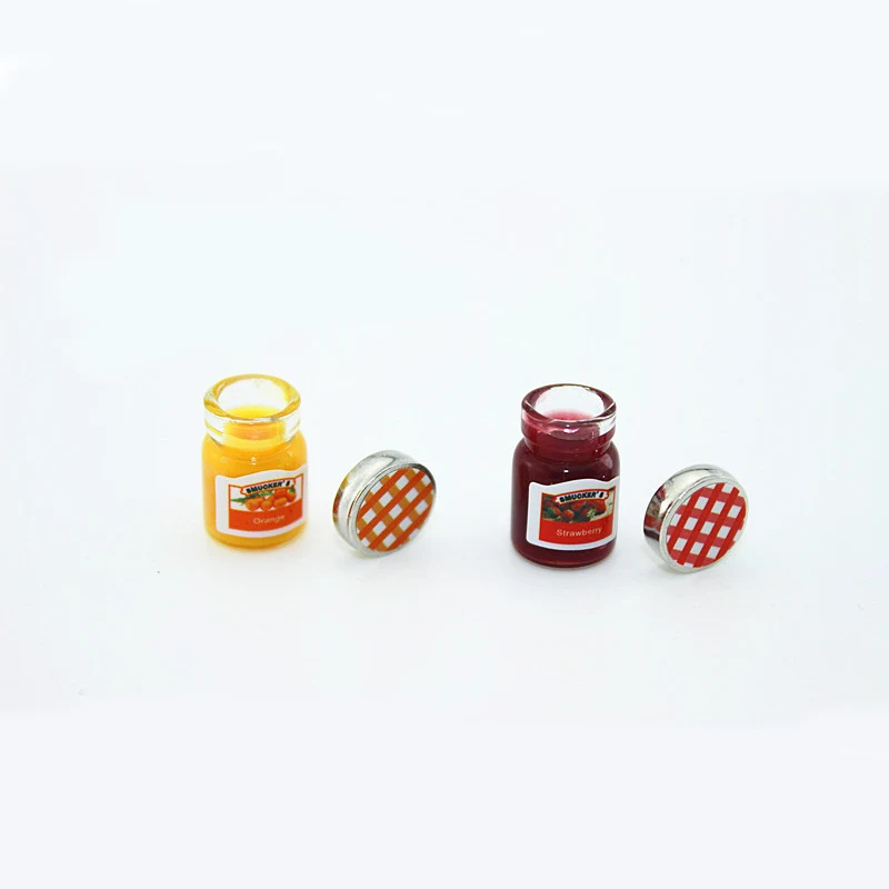 10set/lot Dollhouse Miniatures Jam Pretend Play Miniature Food Mini Toy for Doll House Kitchen Accessories | Игрушки и хобби