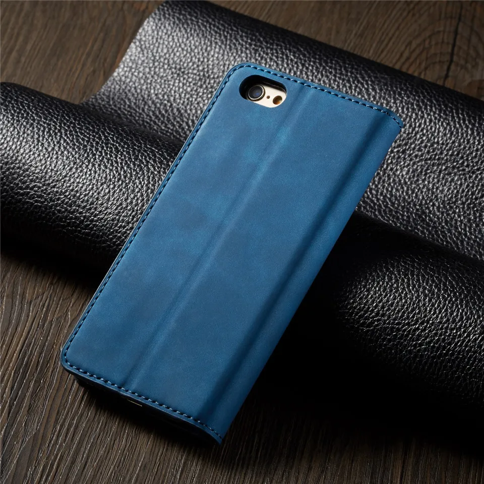 Роскошный флип чехол для IPhone 6 6s Plus Coque Магнитный кожаный бумажник Подставка для карт держатель 360 полная обложка для книги IPhone 6s plus