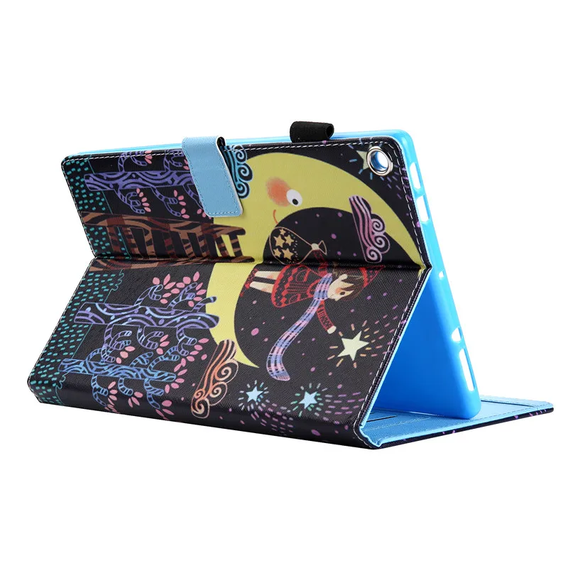 Wekays для Amazon Fire HD 8 Мультяшные кожаные чехлы девочек чехол Kindle HD8 2015 2016 2017 2018 0